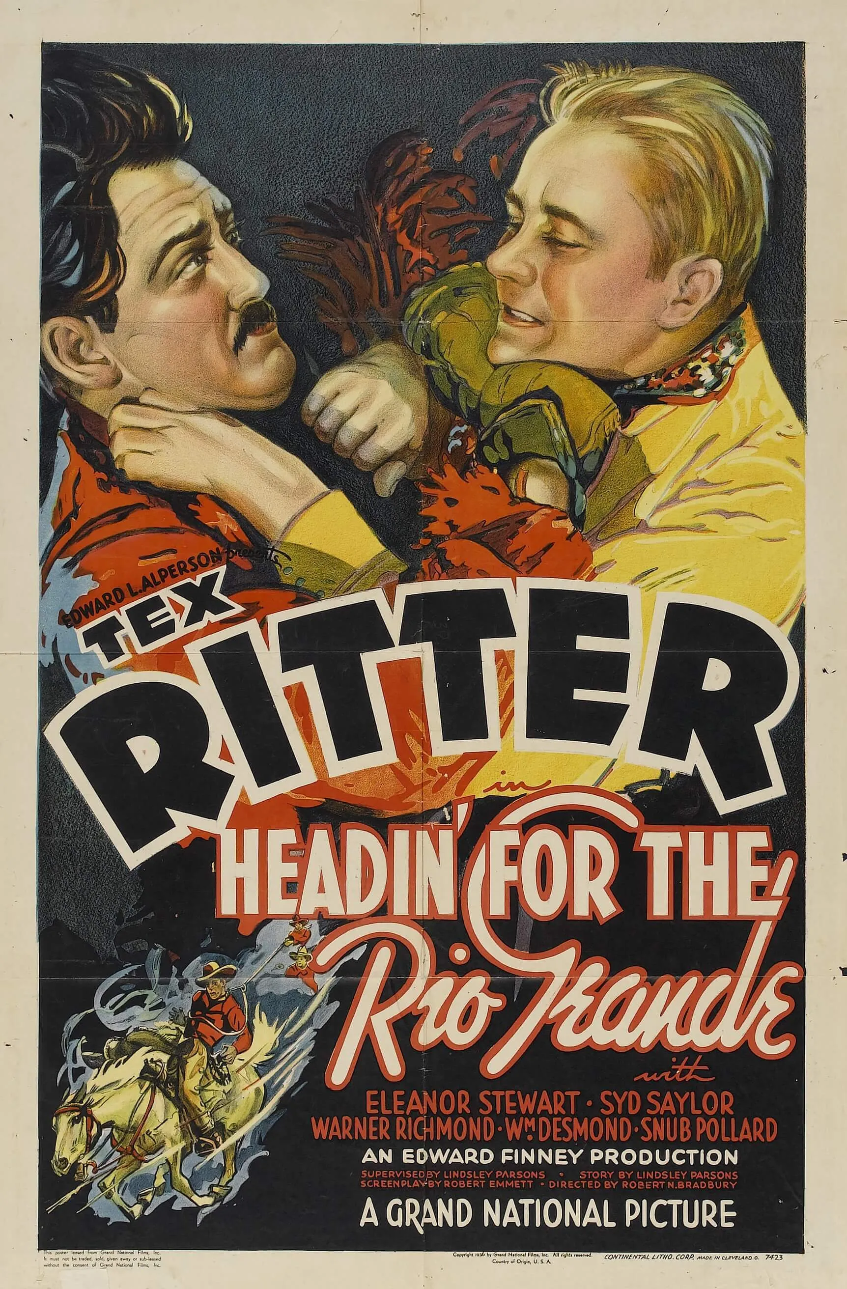 Headin' for the Rio Grande poster