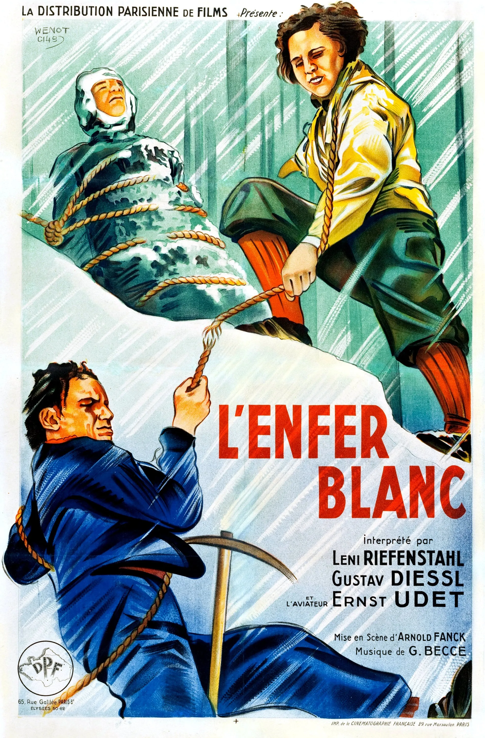 Die Weiße Hölle vom Piz Palü poster