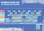 Tijdschema Metropolis Festival 2023