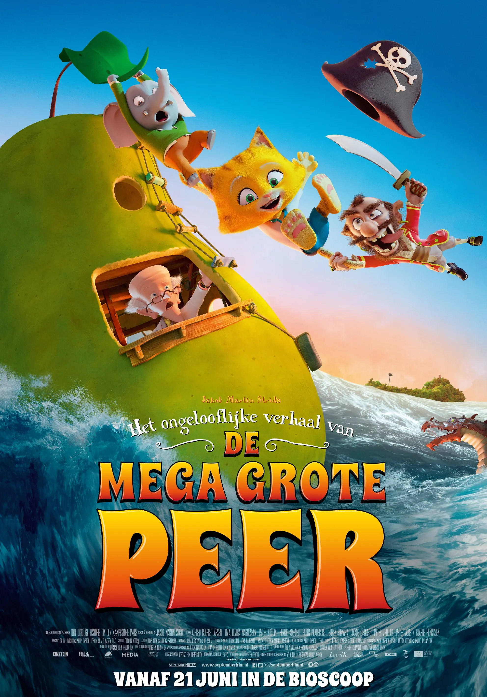 Het Ongelooflijke Verhaal van de Mega Grote Peer poster