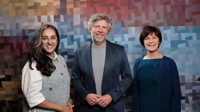 Directeuren Zakia, Ajan en Willemien van VPRO, EO en HUMAN