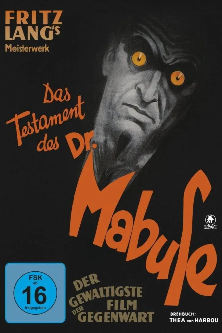 Das Testament des Dr. Mabuse poster