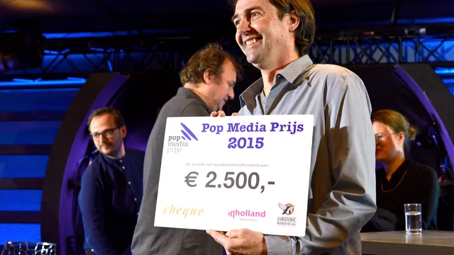 Rutger Geerling, winnaar van de Pop Media Prijs 2015