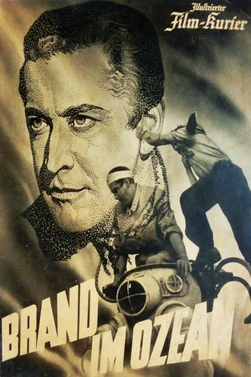 Brand im Ozean poster