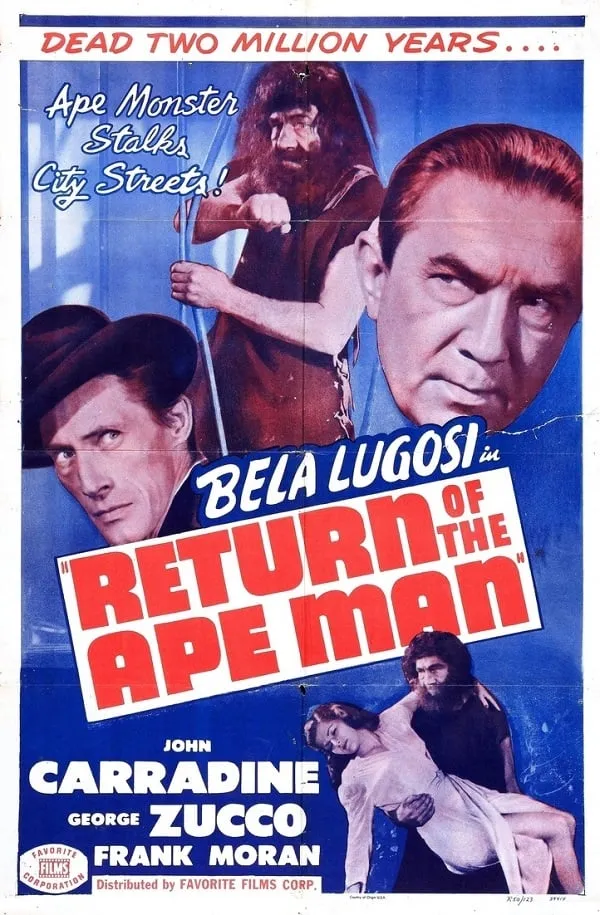Return of the Ape Man poster