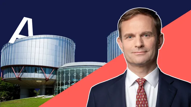 Gebouw van het Europees Hof en staatssecretaris Teun Struycken