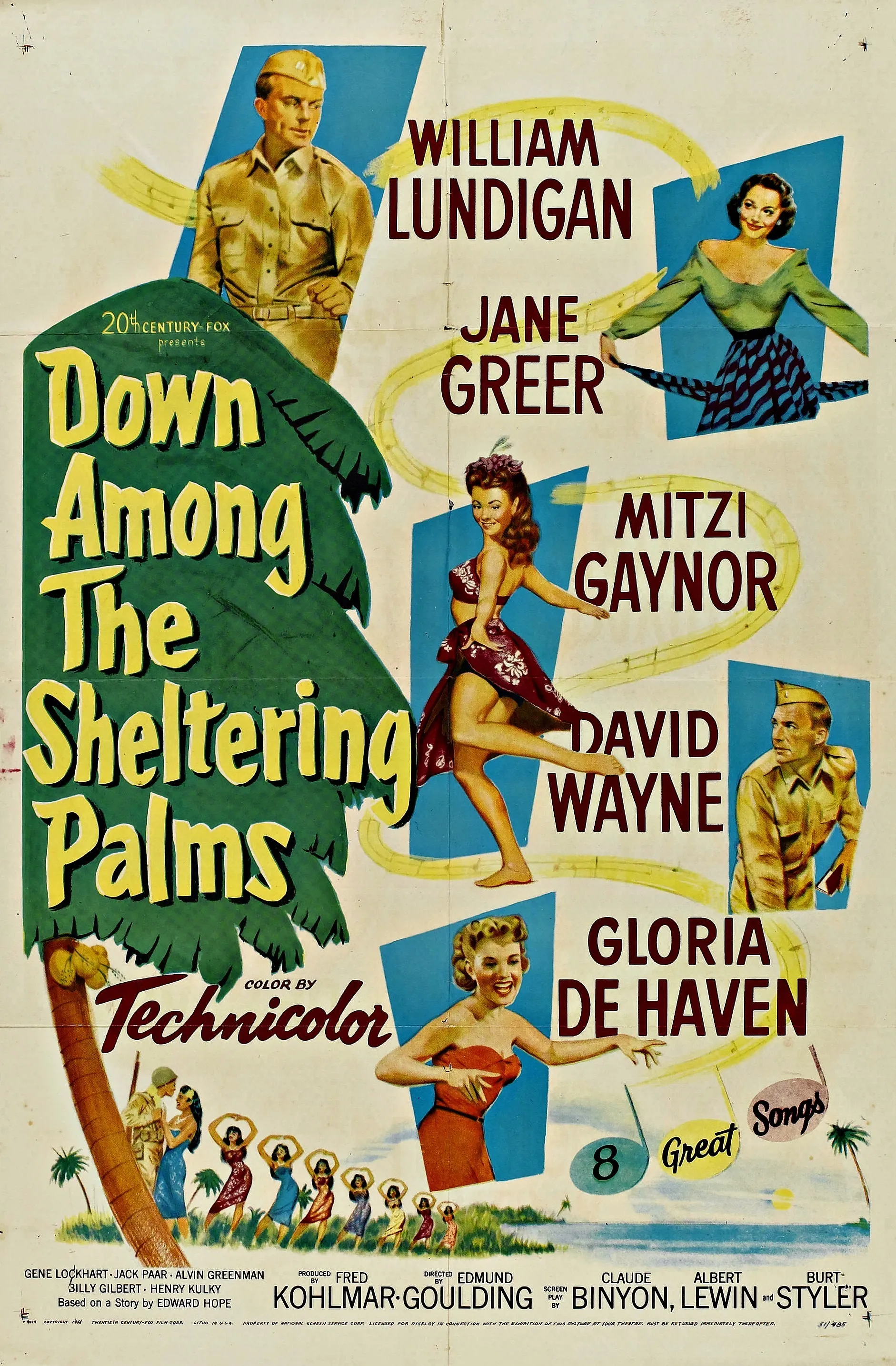 Down Among the Sheltering Palms poster