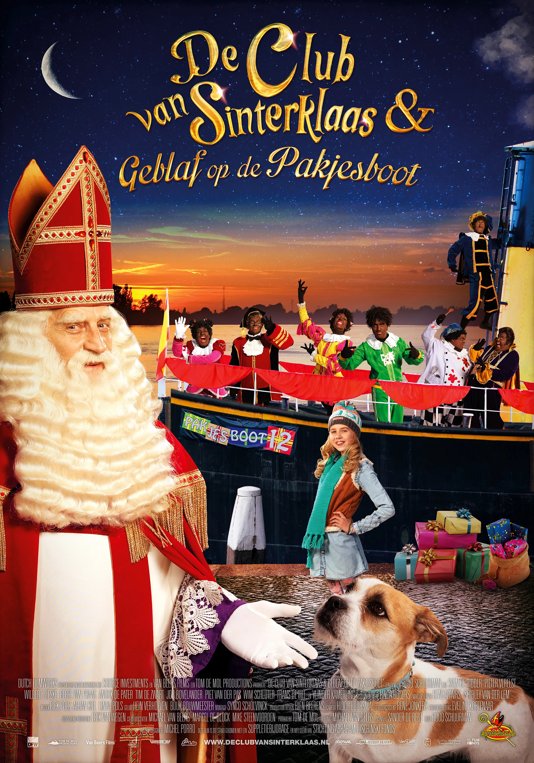 De club van Sinterklaas & Geblaf op de pakjesboot poster