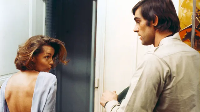 Nadine (Romy Schneider) en Servais (Fabio Testi)