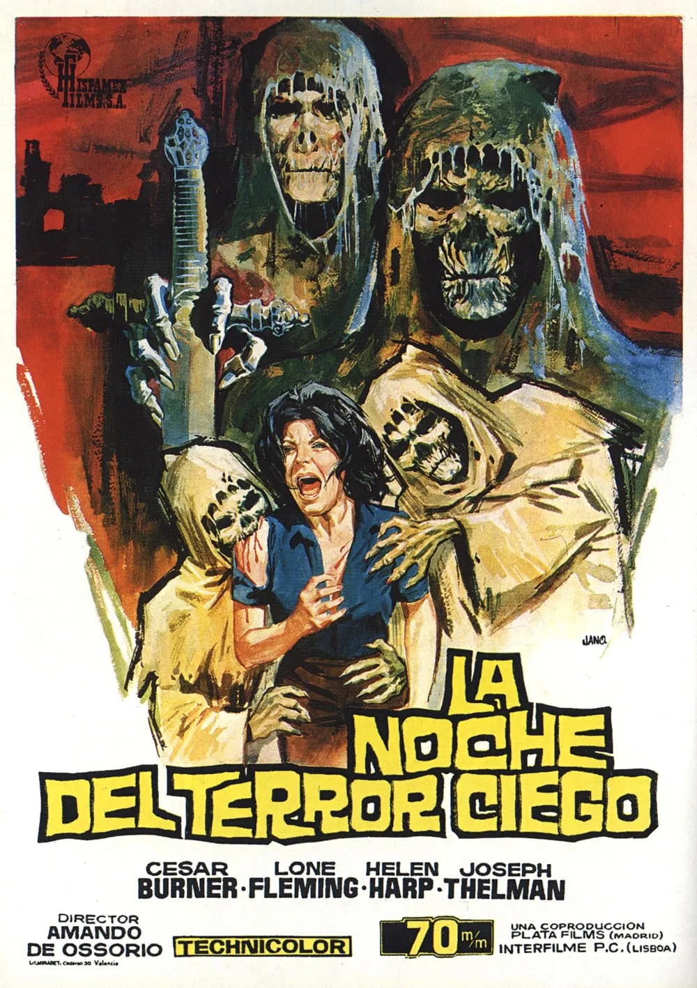 La Noche del terror ciego poster