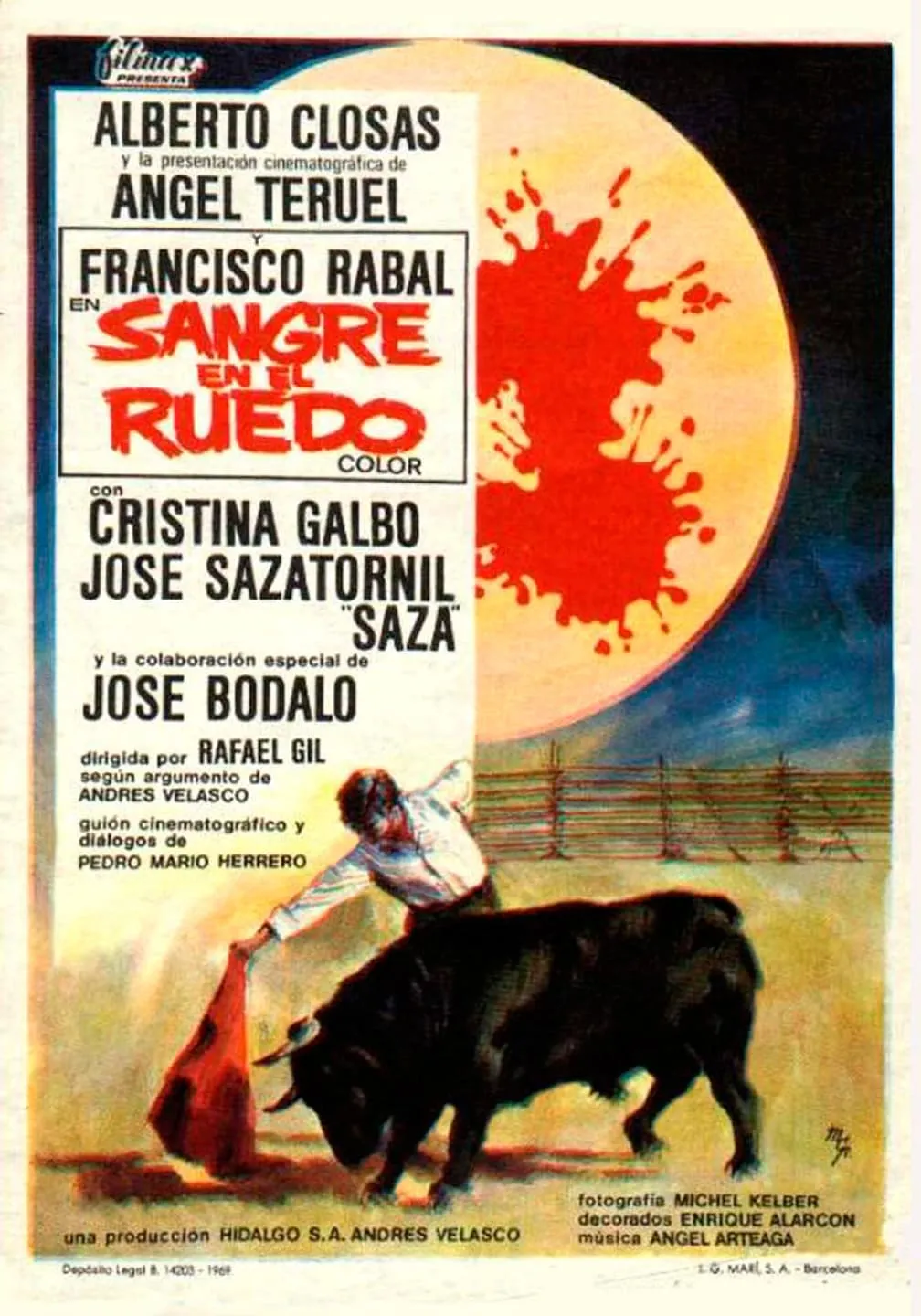 Sangre en el ruedo poster