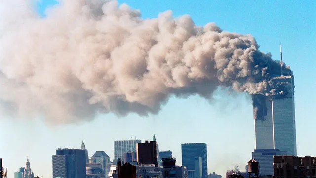 World Trade Center, New York City terrorist attack, September 11, 2001.