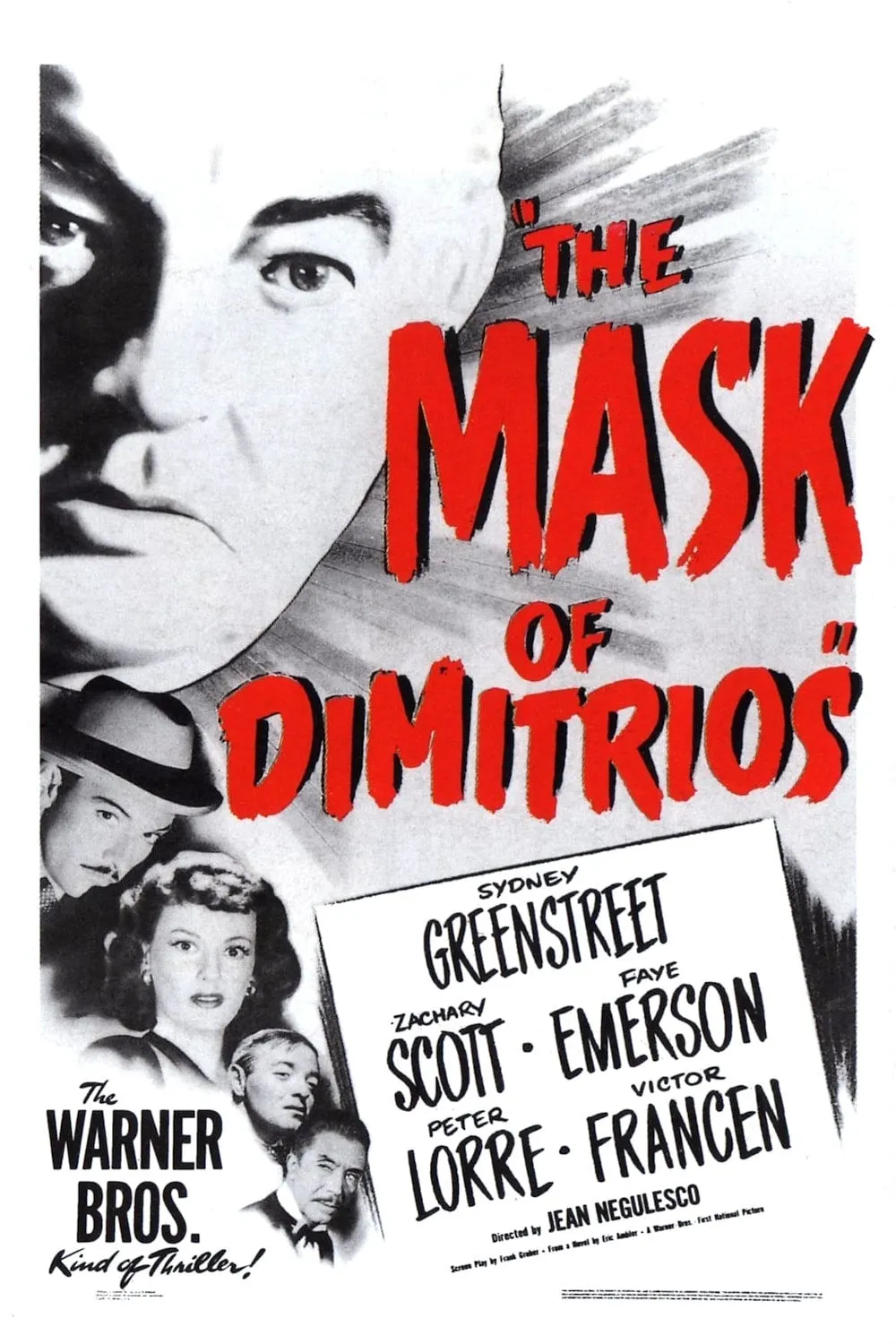 The Mask of Dimitrios poster