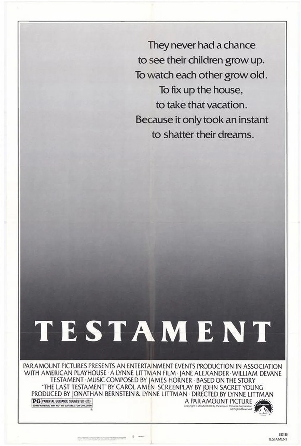 Testament poster