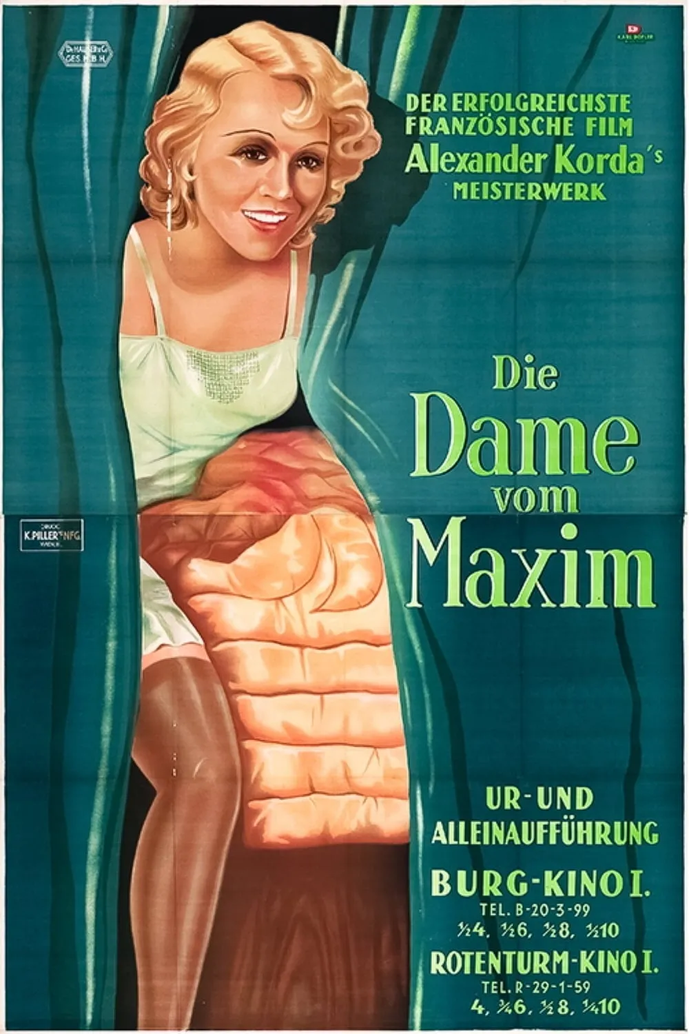 The Girl from Maxims poster