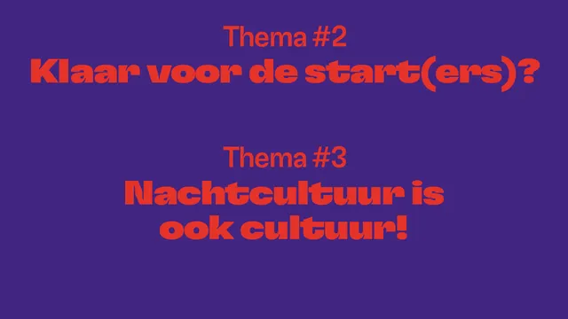 N8W8 R'Dam - Rotterdam Nachtcultuurdebat Verkiezingsdebat: de macht en de nacht