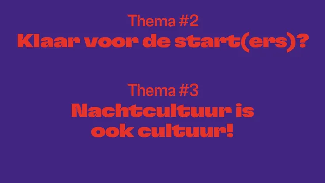 N8W8 R'Dam - Rotterdam Nachtcultuurdebat Verkiezingsdebat: de macht en de nacht