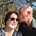 Ton en Karin tijdens een wandeling