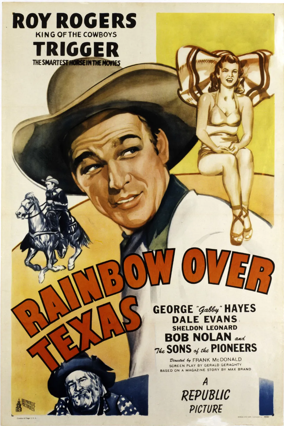 Rainbow over Texas poster