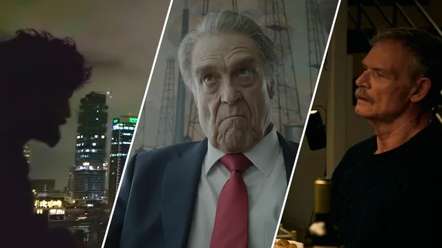 collage van beelden uit de films NAZA, Digger & Downtown