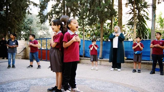 Foto van leerlingen van House of Hope in al-eizariya uit de documentaire House of Hope