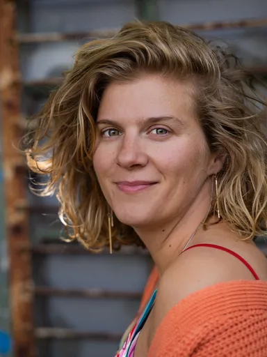 Vivian Vrolijk kijkt in de camera