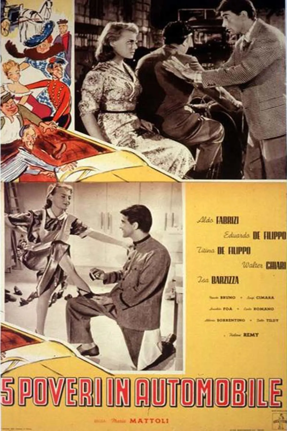 Cinque poveri in automobile poster
