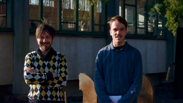 Leon Caren (links) en Luc Mastenbroek