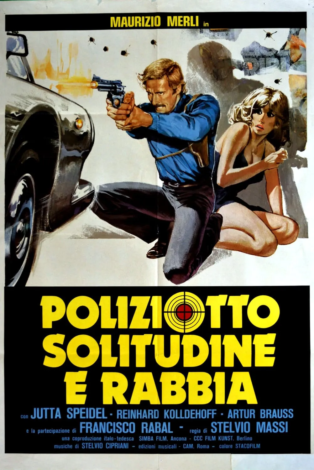 Poliziotto solitudine e rabbia poster