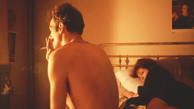 Nan Goldin in 1983 met haar toenmalige vriend Brian, die haar later vreselijk zou mishandelen