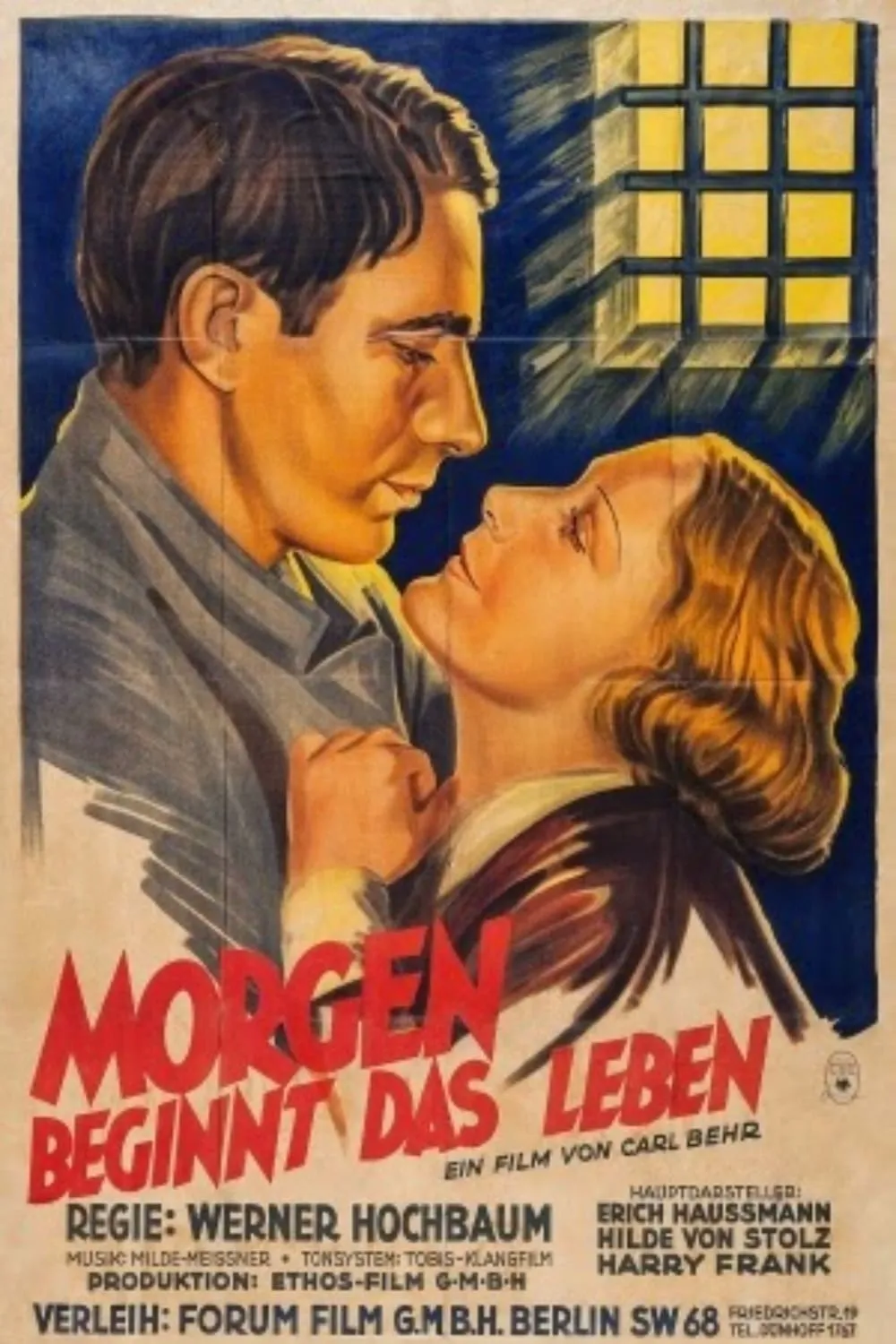 Morgen beginnt das Leben poster