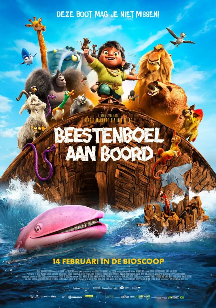 Beestenboel aan boord poster