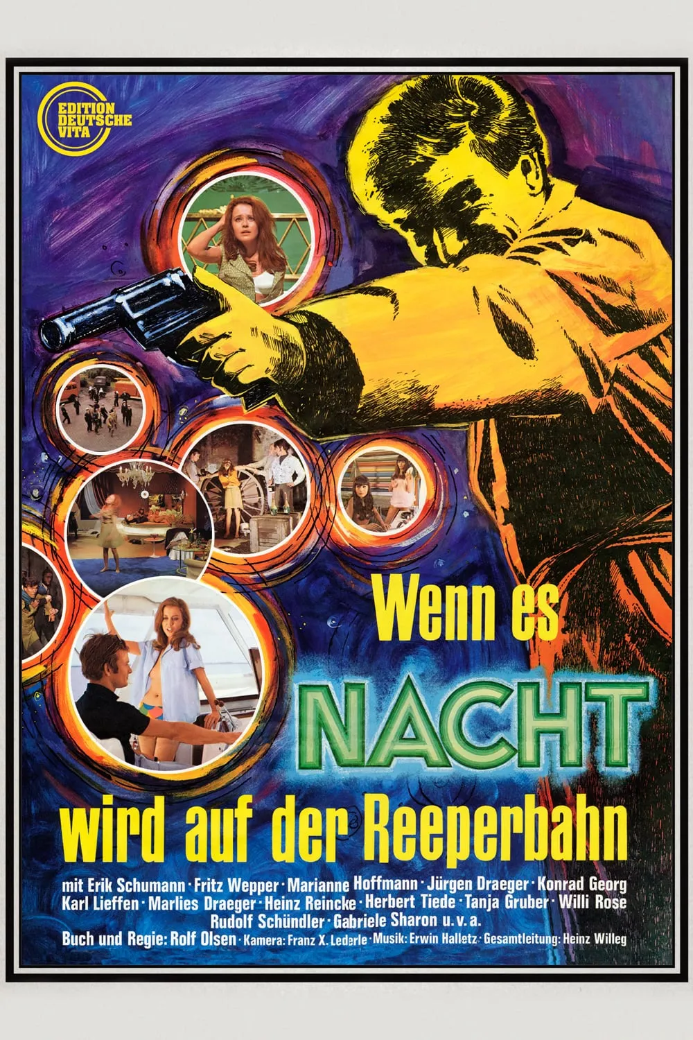 Wenn es Nacht wird auf der Reeperbahn poster