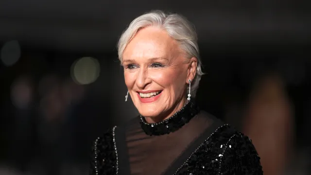 epa10246236 Glenn Close poses on the red carpet prior to the Second Annual Academy Museum Gala at the Academy Museum in Los Angeles, California, USA, 15 October 2022.  EPA/CAROLINE BREHMAN