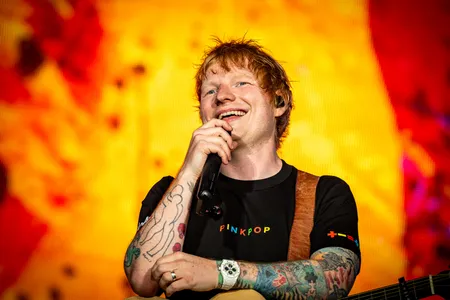 Ed Sheeran tijdens Pinkpop 2024