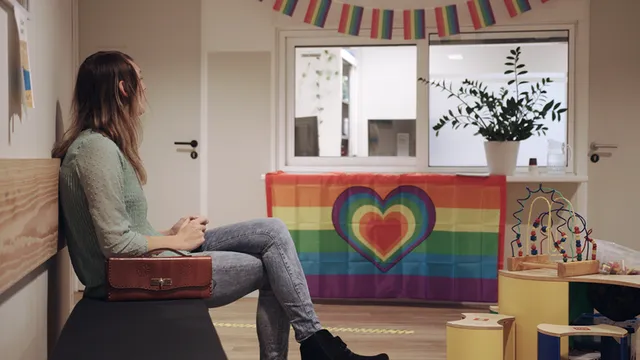 Wachtkamer van de genderpoli van ggz-instelling Youz