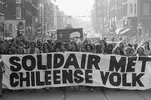 Demonstratie tegen coup in Chili, 1973