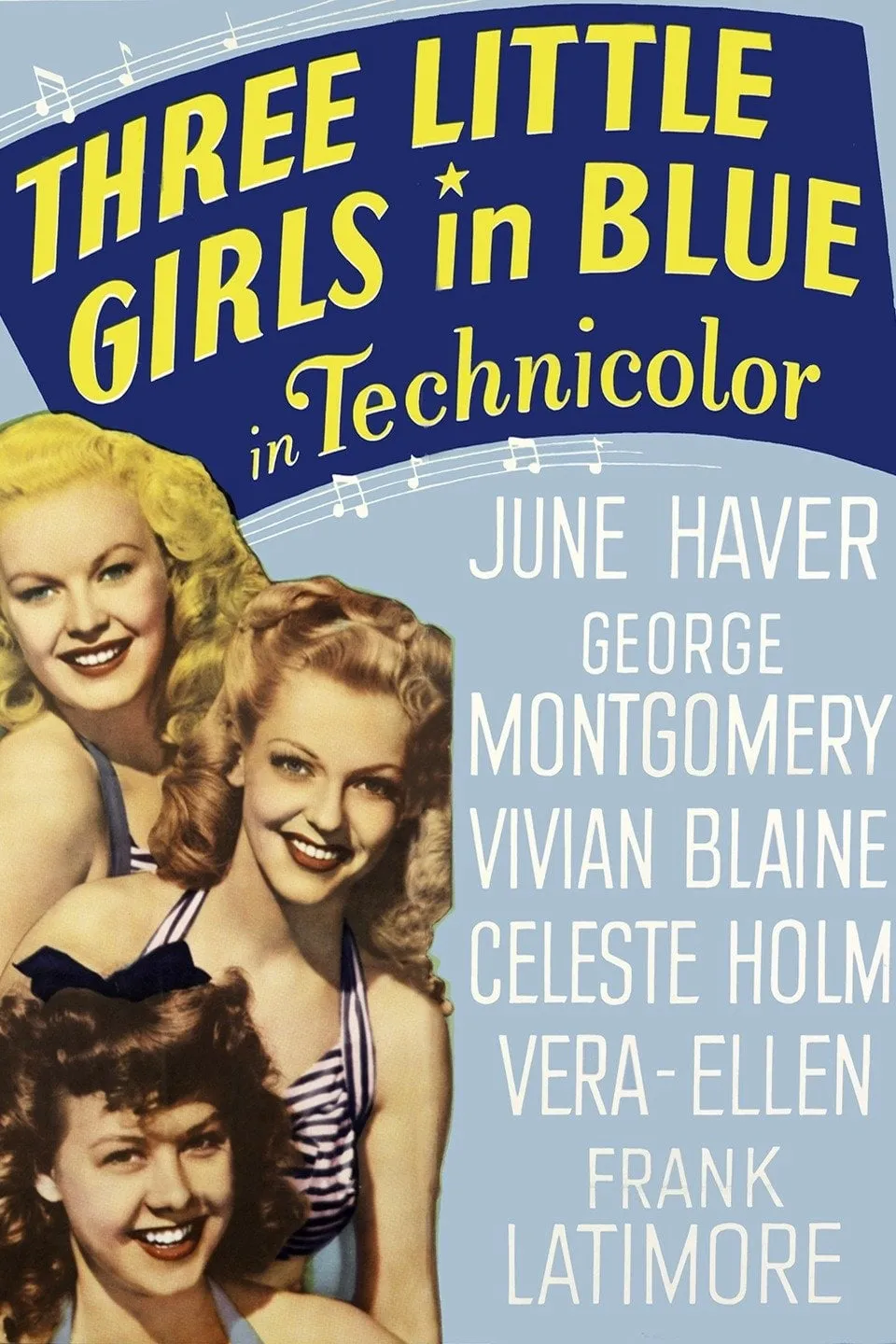 Three Little Girls in Blue poster