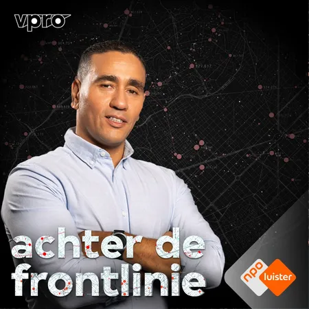 De podcasttegel van de podcast achter de frontlinie