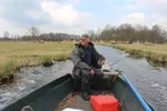 Visser Wout in natuurgebied De Wieden