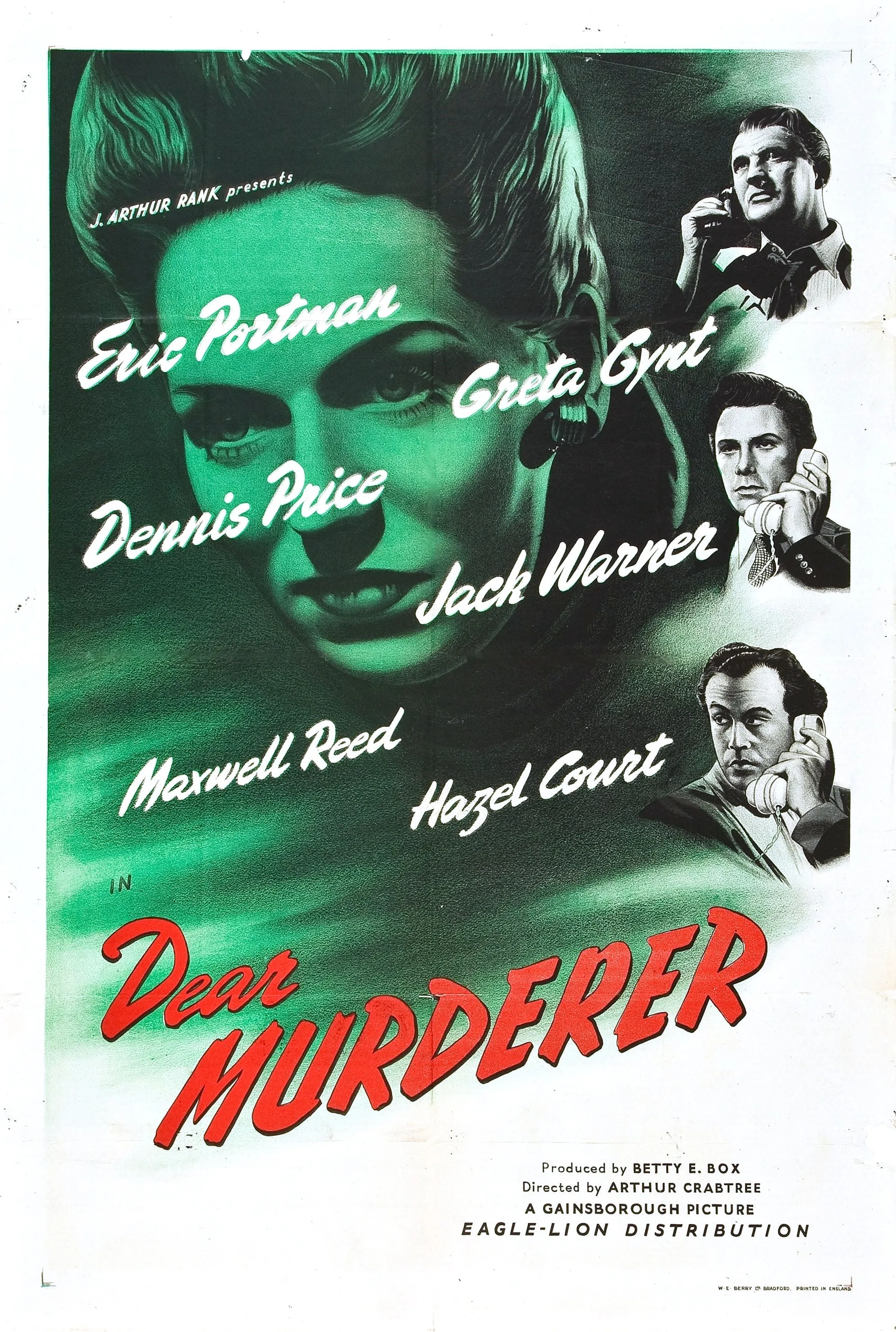 Dear Murderer poster
