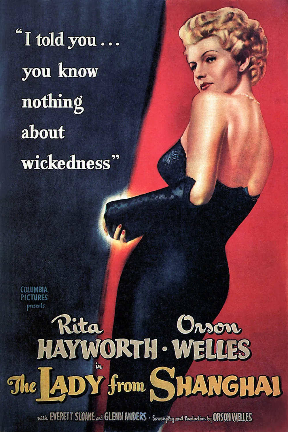 The Lady from Shanghai poster