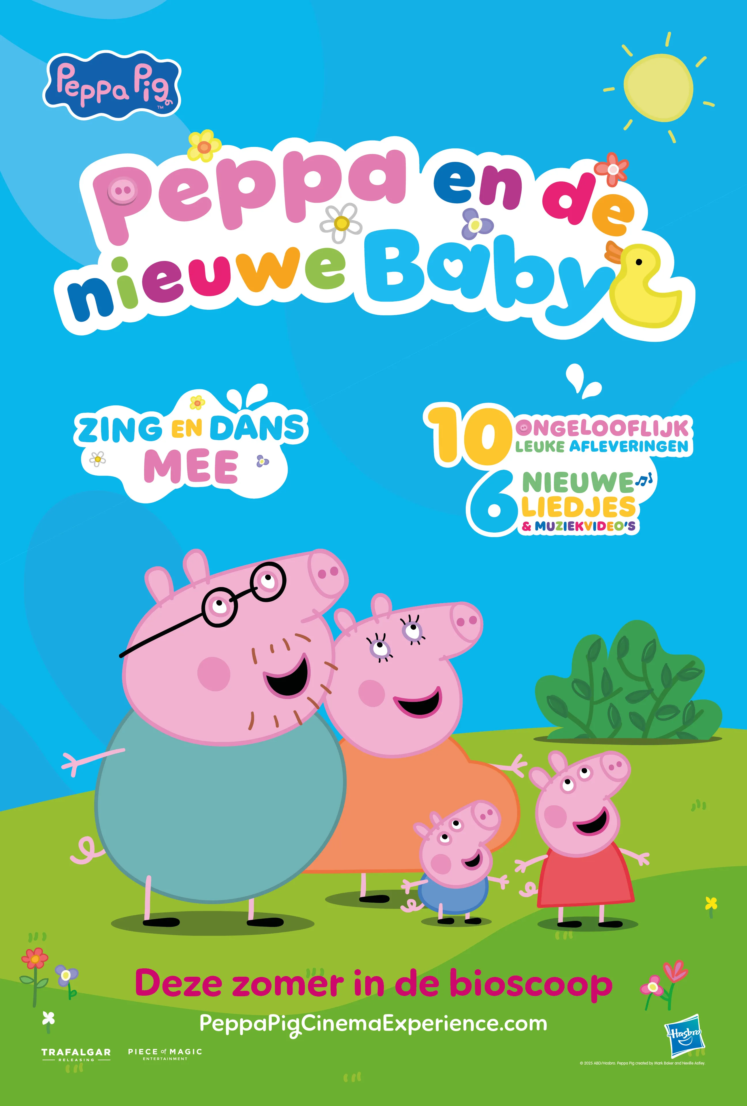 Peppa en de nieuwe baby poster