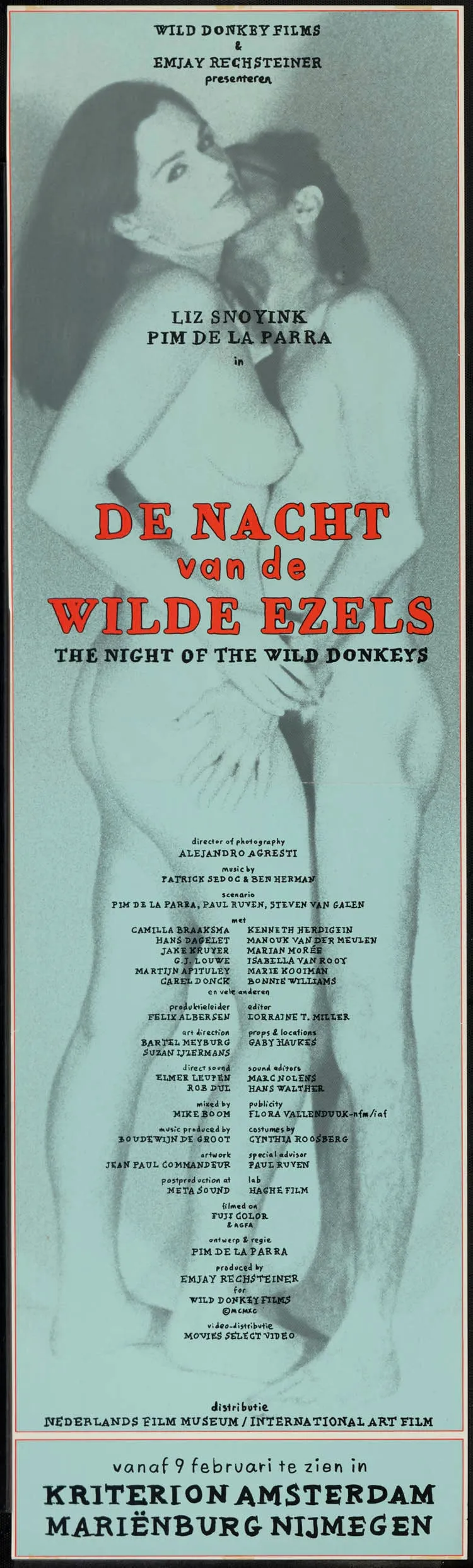 De nacht van de wilde ezels poster