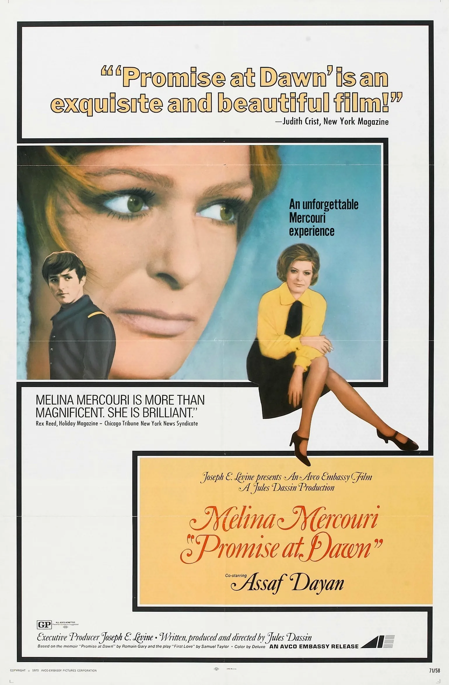 La Promesse de l'aube poster