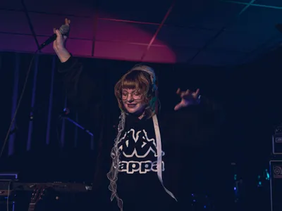 Kloffie op het podium