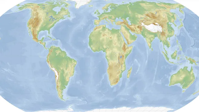 Een wereldkaart