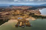 Nikkelmijn in Noord-Konawe, op het eiland Sulawesi.