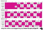 Blokkenschema Pinkpop 2016 (A4)