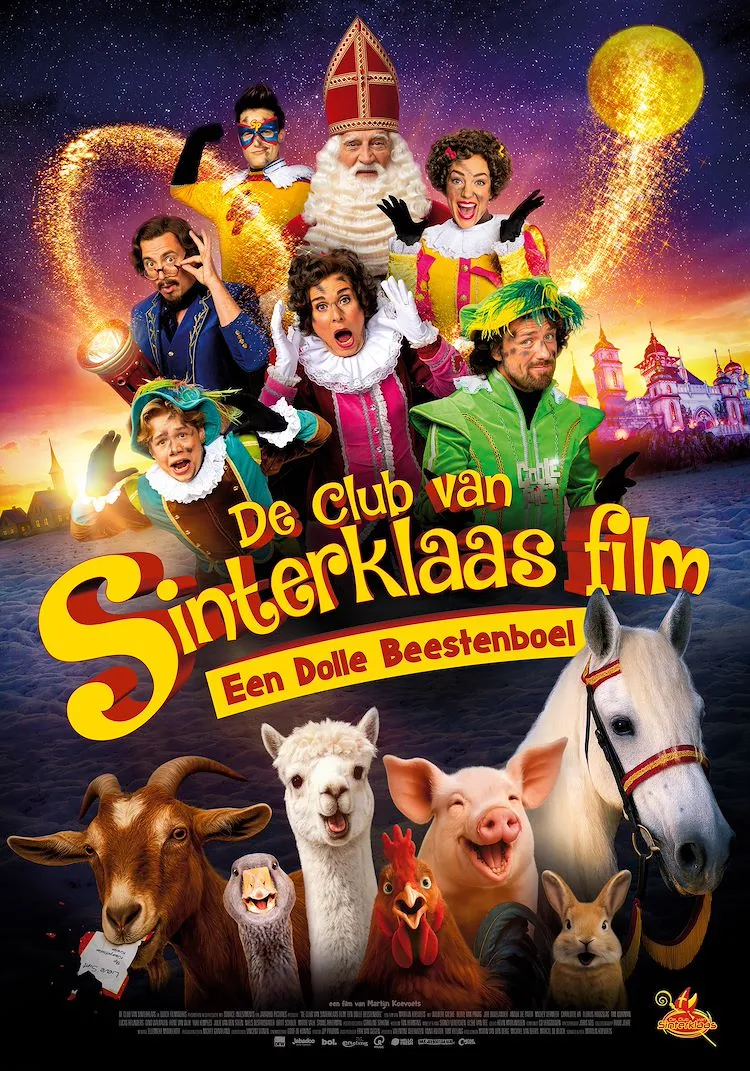 De club van Sinterklaas film: een dolle beestenboel poster